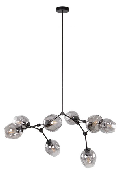 Italux modern mennyezeti lámpa ferral fekete itxpnd-75075-8-bk-sg