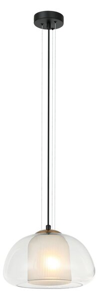 Italux modern függeszték feder fehér fekete átlátszó itxpnd-61001a-bk