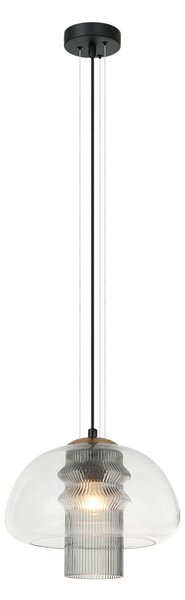 Italux modern függeszték feder fehér fekete füstös itxpnd-61001c-bk