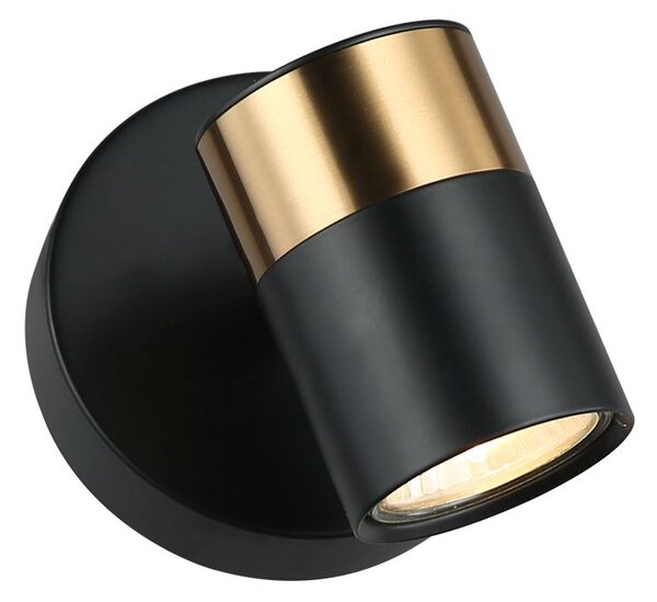 Italux modern fali lámpa elice fekete sárgaréz itxwl-58892-1-bk-bro