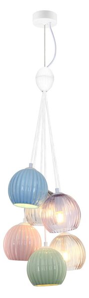 Italux modern függeszték cases matt fehér opál átlátszó itxpnd-94794-6b-mlti