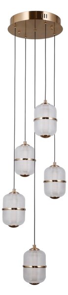 Italux modern függeszték alani átlátszó arany itxpnd-34375-5-hbr