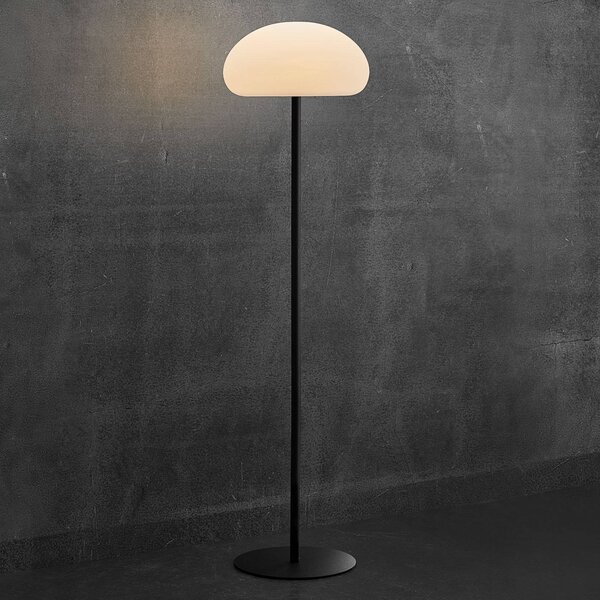 Nordlux Szivacs LED újratölthető teraszvilágítás, fekete/fehér, fém, IP65, dimmelhető, Fehér / opál, fém, Modern