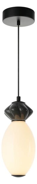 Italux modern függeszték balos matt fekete opál átlátszó szürke itxpnd-94921-1b-bk