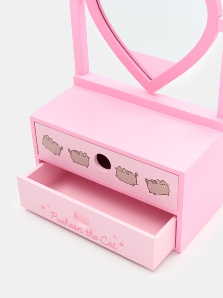 Sinsay - Szív alakú tükrös szekrényke Pusheen - pasztellpink