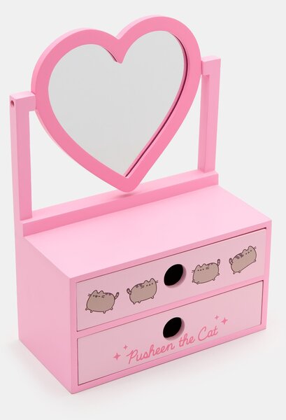 Sinsay - Szív alakú tükrös szekrényke Pusheen - pasztellpink