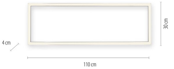 PURE LED mennyezeti lámpa Lines, 110 x 30 cm, antracit, távirányítóval, dimmelhető, Alu / szürke / cink, Nappali / Étkező, fém, Modern