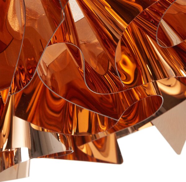 Slamp Veli design mennyezeti lámpa, Ø 53cm, réz, dimmelhető, Réz, Nappali / Étkező, Műanyag, Dizájn