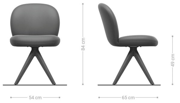 DELIFE Étkezőszék Nube-Flex bouclé fehér fa láb szögletes természetes 180° forgatható zsákrugó