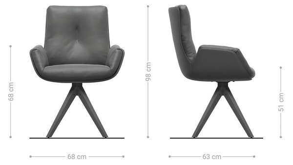 DELIFE Étkezőszék Clea-Flex bouclé puha bézs fa láb szögletes természetes 180° forgatható