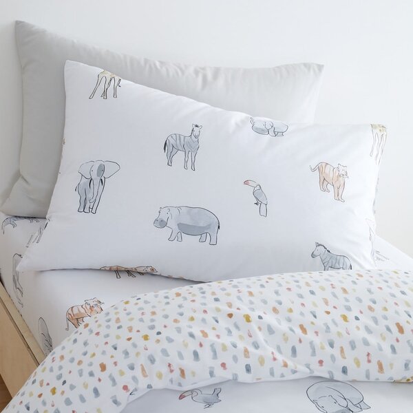 Egyszemélyes pamut gyerek ágyneműhuzat 120x150 cm Zoo Animals – Bianca