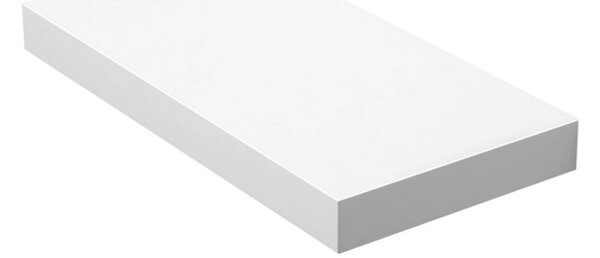 Lebegő fali polc, fehér 40x20x3cm