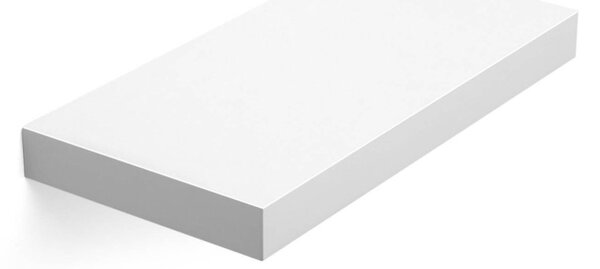 Lebegő fali polc, fehér 40x20x3cm