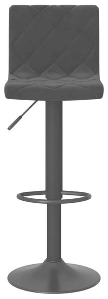 VIDAXL - Bársony Bárszék - 2 db - Fekete