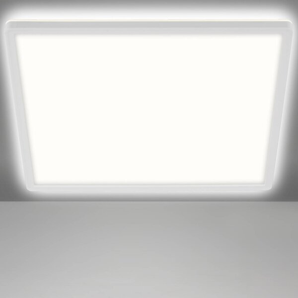Briloner LED mennyezeti lámpa Karcsú, szögletes 42 x cm, Fehér / opál, Folyosó, Műanyag, Modern