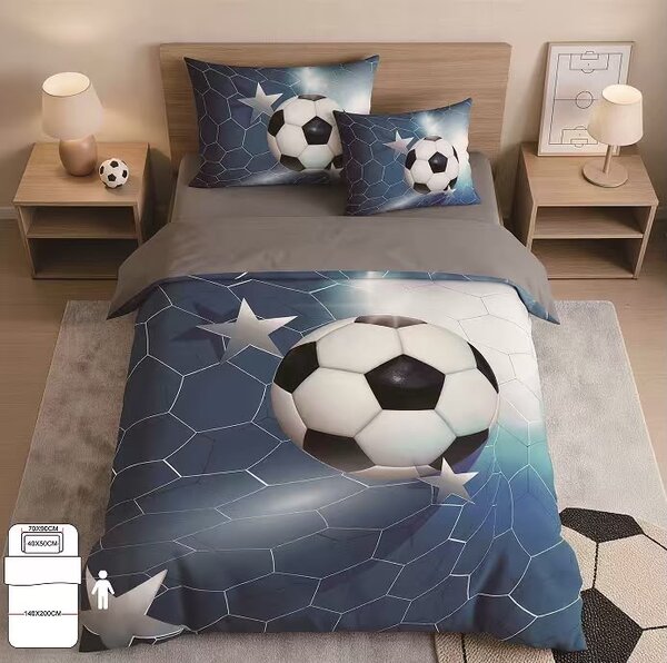 Sztárokkal tűzdelt futball – 140x200 cm | 3 részes szett Méret: Standard méret: 1x 140x200 + 1x 70x90 + 1x 40x50