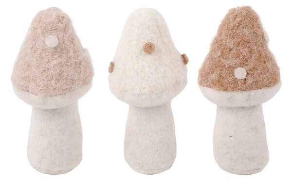 Sinsay - Filc álló dekorációk gomba formában 3 pack - többszínű