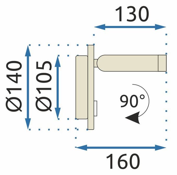 Fali lámpa APP1615-1W beige