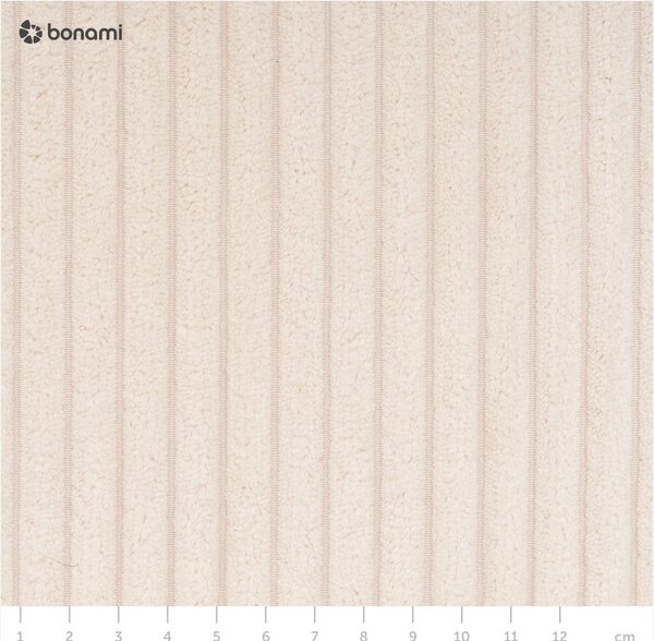 Bézs kordbársony kinyitható kanapé 245 cm Nihad – Bobochic Paris