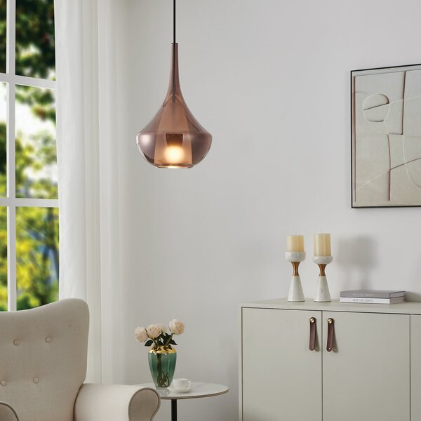 Függőlámpa Stars of Light, Almoster, dimmable, Réz, Nappali, Üveg, Modern