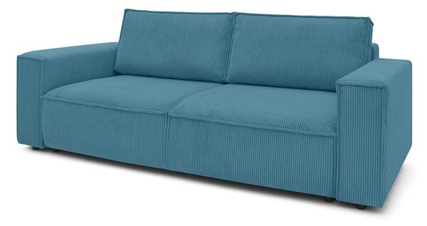 Türkiz kordbársony kinyitható kanapé 245 cm Nihad – Bobochic Paris