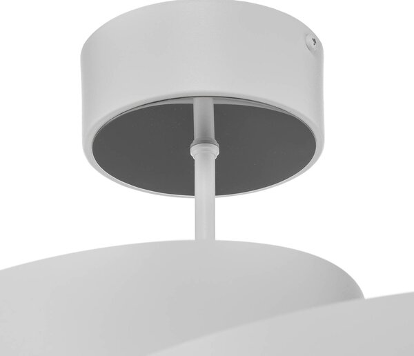 Euluna Vento mennyezeti lámpa, fehér, fém, Ø 50 cm, dimmelhető, Fehér / opál, Nappali / Étkező, fém, Modern