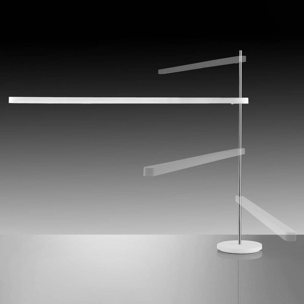 Artemide Talak Professional LED asztali világítás fehér, dimmelhető, Fehér / opál, Dolgozószoba / Iroda, fém, Dizájn