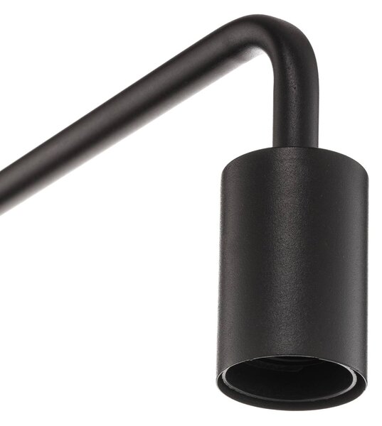 Trio Lighting Állólámpa Diallo ernyő nélkül fekete matt, Fekete, Nappali / Étkező, fém, Modern