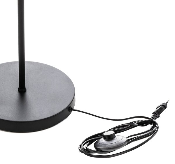 Trio Lighting Állólámpa Diallo ernyő nélkül fekete matt, Fekete, Nappali / Étkező, fém, Modern