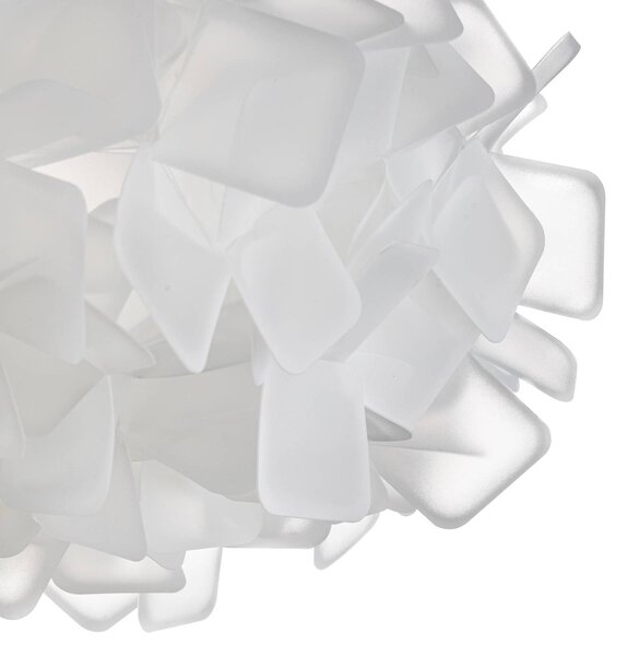 Slamp Clizia függő lámpa, Ø 78 cm, fehér, dimmelhető, Fehér / opál, Nappali / Étkező, Műanyag, Dizájn