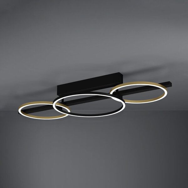Mennyezeti Lámpa Stars of Light, Lanacera, dimmable, Fekete, Nappali, Fém, Modern