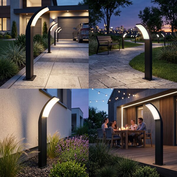 Álló kerti LED lámpa JNH033-G Black