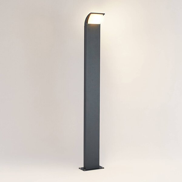 Lucande LED-es útvilágítás Tinna, 100 cm, antracit, IP65, Fekete, Alumínium, Modern