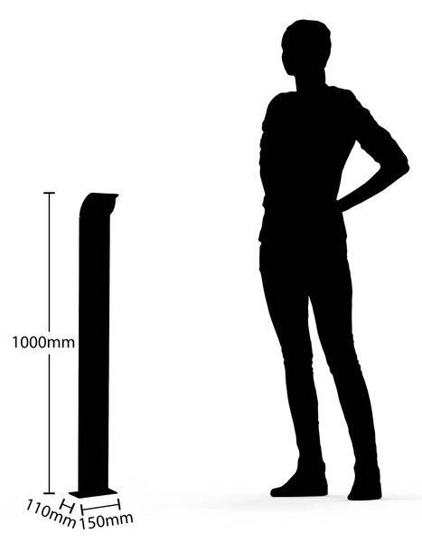 Lucande LED-es útvilágítás Tinna, 100 cm, antracit, IP65, Fekete, Alumínium, Modern