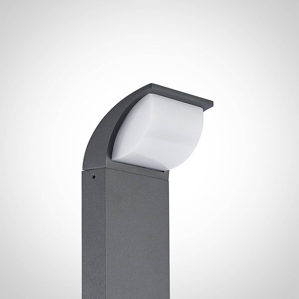 Lucande LED-es útvilágítás Tinna, 100 cm, antracit, IP65, Fekete, Alumínium, Modern