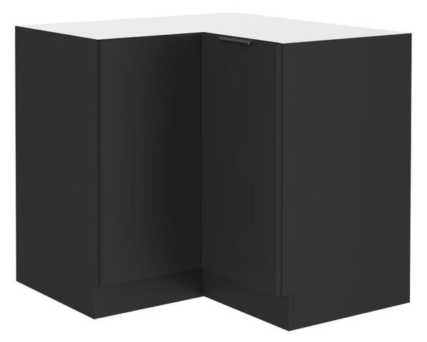 Alsó sarok konyhaszekrény Sobera 90x90 DN 2F BB (fekete)