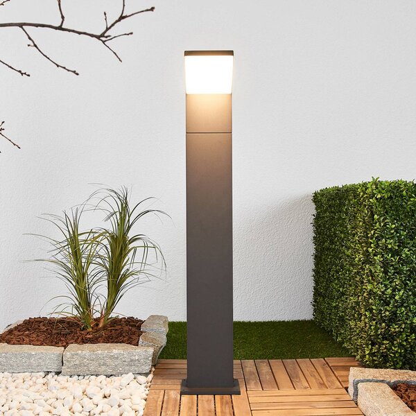 Arcchio LED-es útvilágítás Yolena, 100 cm, antracit, alumínium, Fekete, Alumínium, Modern