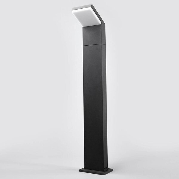 Arcchio LED-es útvilágítás Yolena, 100 cm, antracit, alumínium, Fekete, Alumínium, Modern