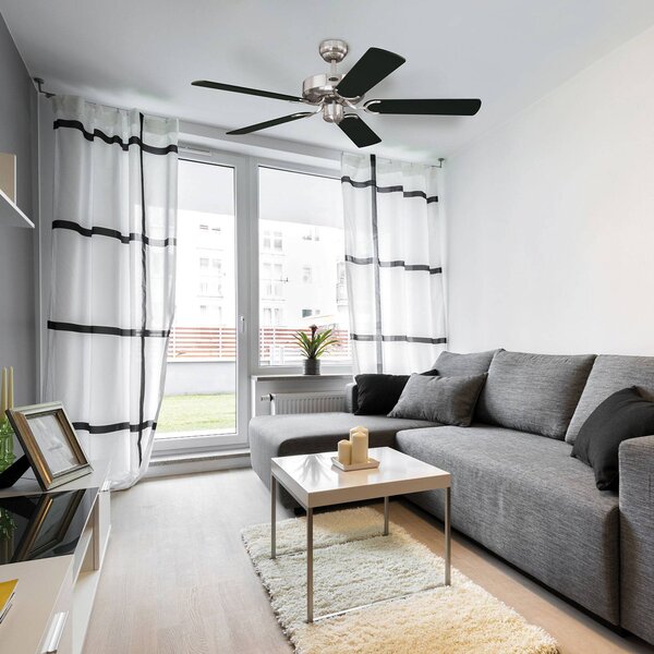 Westinghouse Cyclone ventilátor fekete, Fekete, Nappali / Étkező, fém