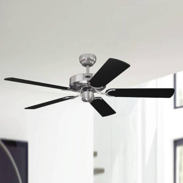 Westinghouse Cyclone ventilátor fekete, Fekete, Nappali / Étkező, fém
