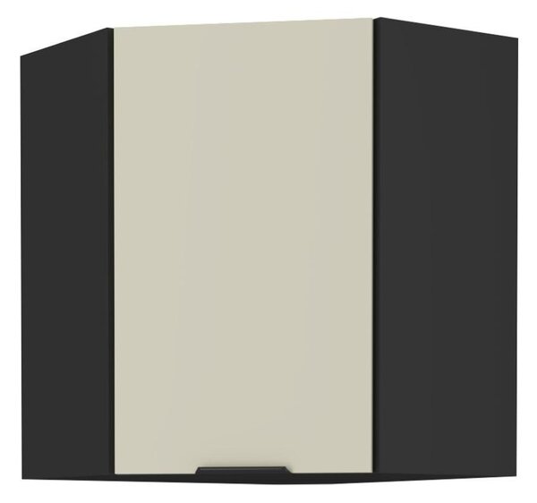 Felső sarok konyhaszekrény Arikona 60x60 GN 72 1F (kasmír + fekete)