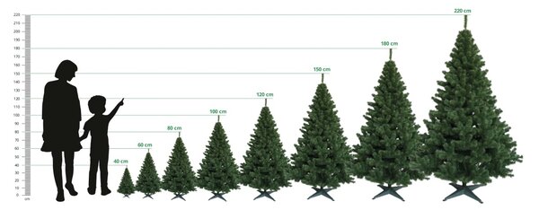 JAKS Fehér jegenyefenyő műfenyő, 200 cm