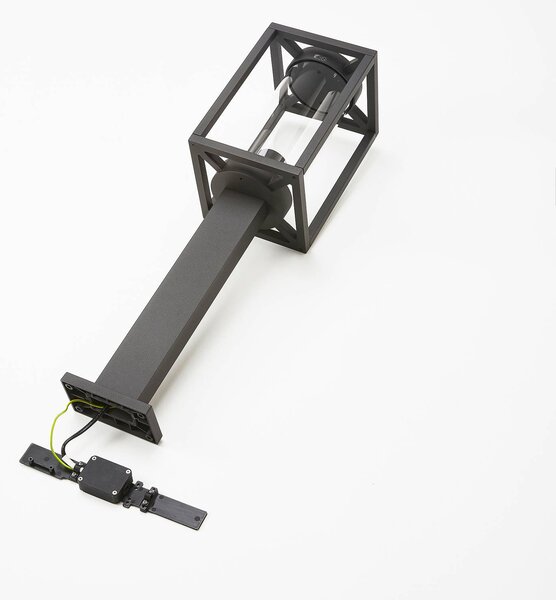 Lucande ösvény világítás Ferda, 60 cm, antracit, IP44, dimmelhető, Fekete, Alumínium, Modern