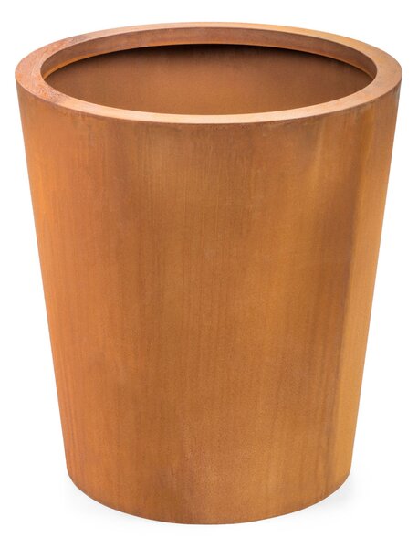 G21 Corten Round virágláda, 45 x 50 cm