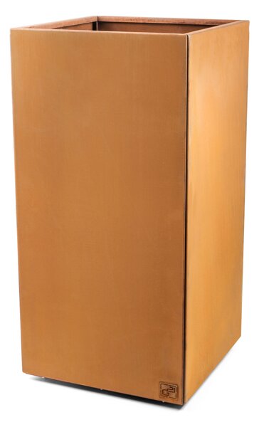 G21 Corten Square virágláda, 50 x 100 x 50 cm