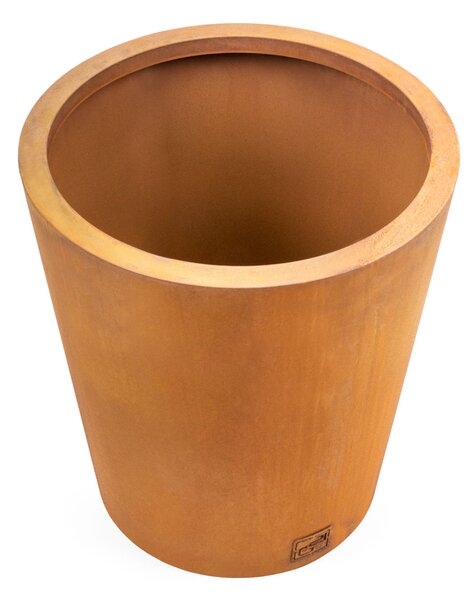 G21 Corten Round virágláda, 45 x 50 cm