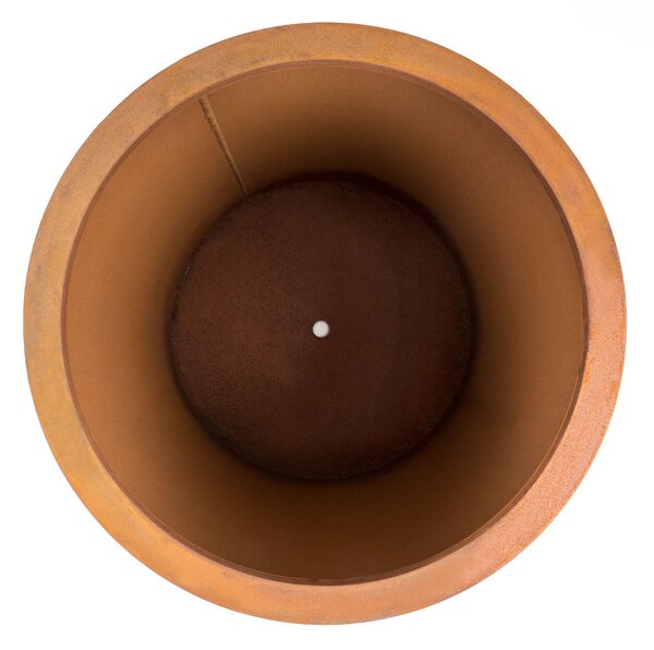 G21 Corten Round virágláda, 45 x 50 cm