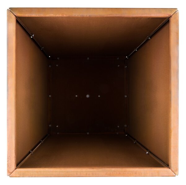 G21 Corten Square virágláda, 50 x 100 x 50 cm