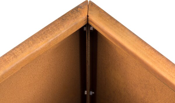 G21 Corten Square virágláda, 30 x 60 x 30 cm