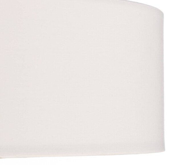 Lindby Sebatin lógó világítás, Ø 50 cm, fehér, szövet, E27, dimmelhető, Krém / borostyánsárga, Konyha, Textil / szövet / selyem, Modern